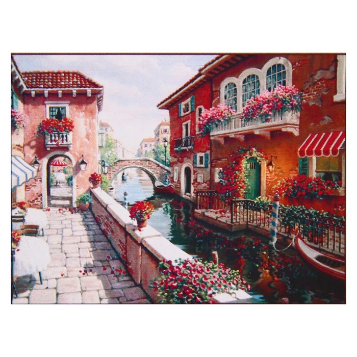 Алмазная мозаика "Венеция" 60*45 см, 37 цветов