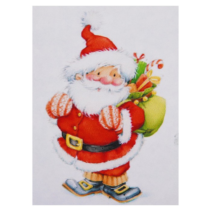 Алмазная мозаика "Санта" 29х40 см, 34 цвета