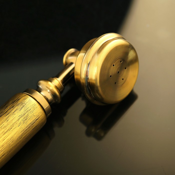 Ретро телефон, цвет потускневший бронзовый, полистоун, 20х26х24 см