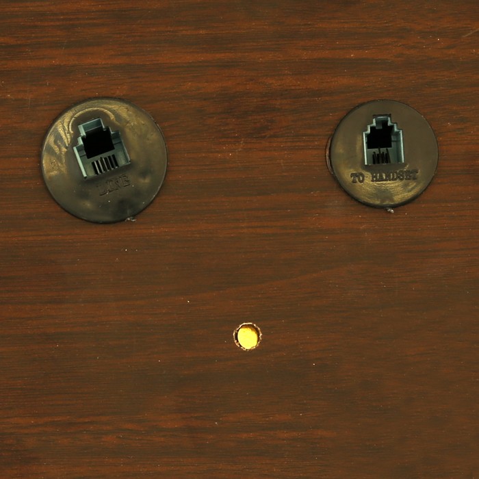 Ретро телефон, объёмный ажурный бронзовый узор, полистоун, 20х26х22 см