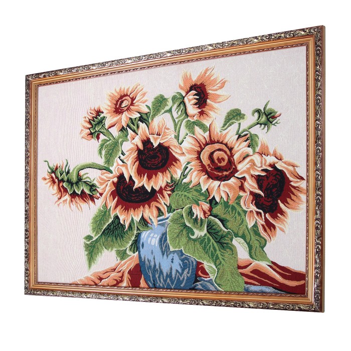 Гобеленовая картина "Букет из подсолнухов" 65*85 см