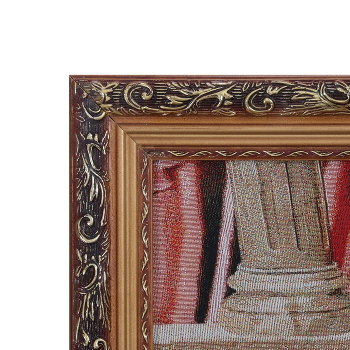 Гобеленовая картина "Девушка с тигром" 45*85 см