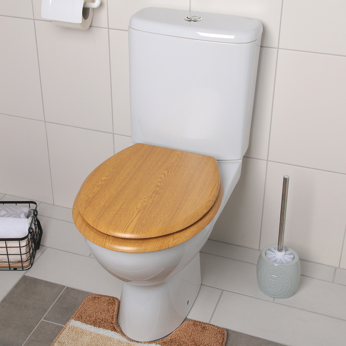 Сиденье для унитаза 42х37х4 см Натуральное дерево