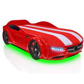 

Кровать Romack Junior AMG, 1500 x 700 мм, подсветка дна и фар, цвет красный