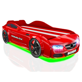 

Кровать Romack Real AMG, 1800 x 800 мм, подсветка дна и фар, цвет красный