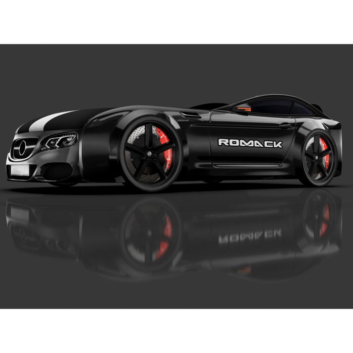 Кровать Romack Real-М AMG, 1900x800 см,подсветка дна и фар, цвет чёрный