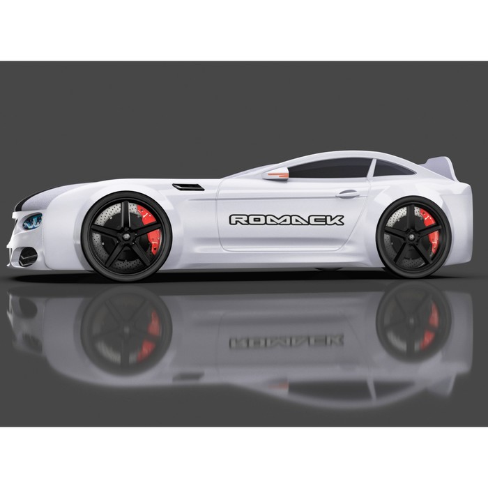 Кровать Romack Real-М X5, 1900x800, подсветка дна и фар, цвет белый