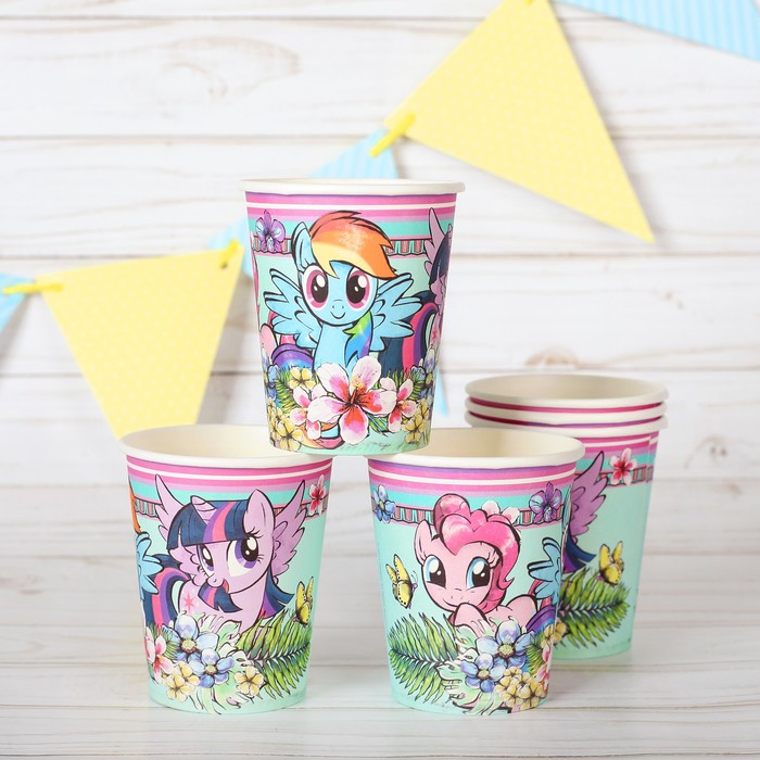 Стакан бумажный "My Little Pony", набор 6 шт, 210 мл