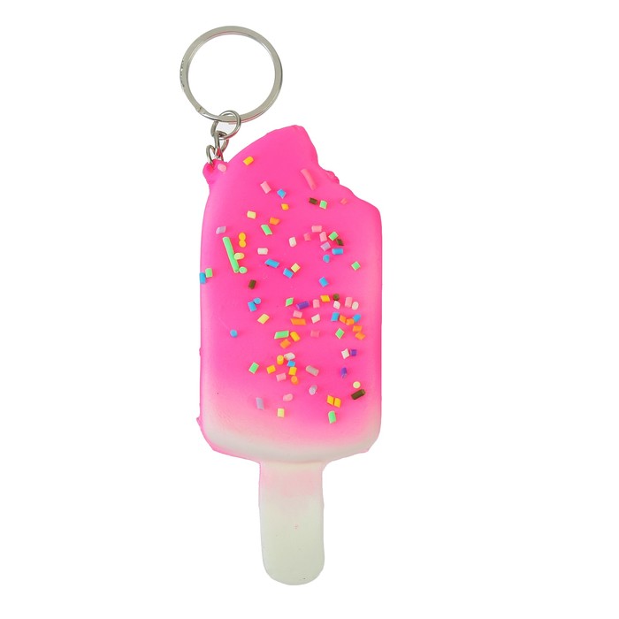 Мялка сквиши "Мороженка" на брелоке, цвета МИКС