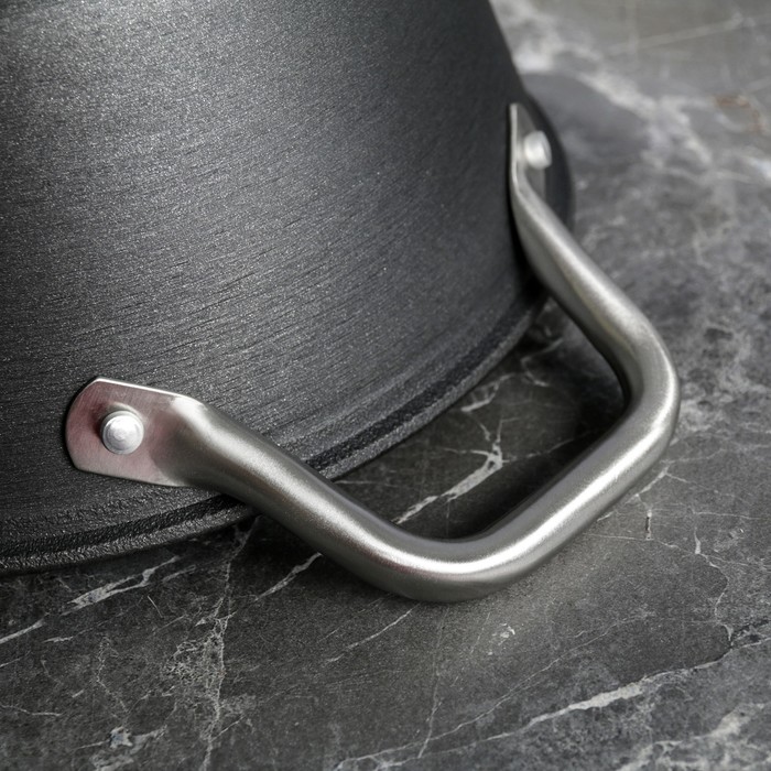 Кастрюля Black 24x11 см, 3,2 л, крышка стекло