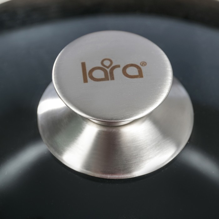 Кастрюля Black 24x11 см, 3,2 л, крышка стекло