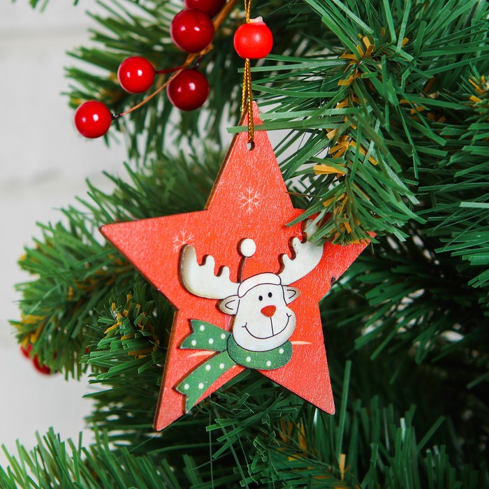 Подвеска новогодняя "Звёздный олень"