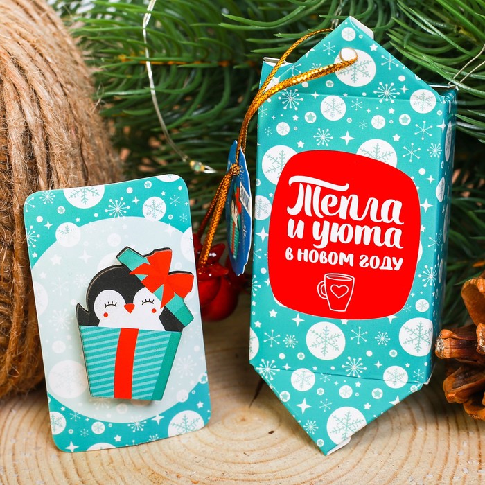 Новогодний значок "Пингвин"