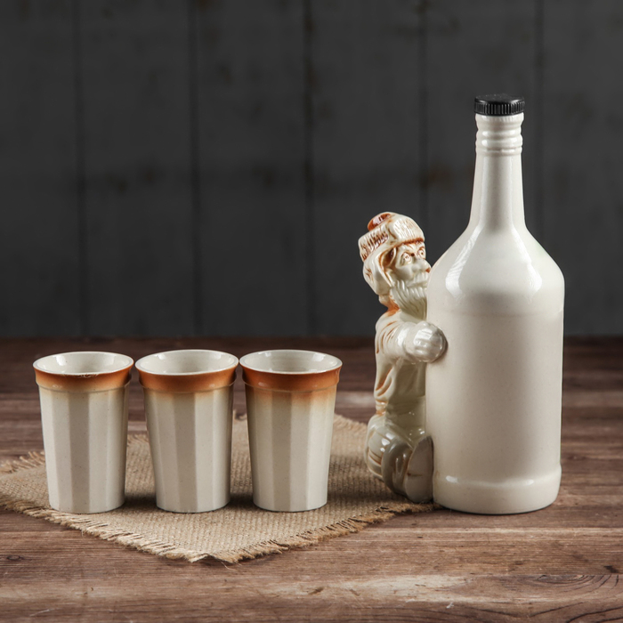 Коньячный набор 4 предмета "Бутылка"