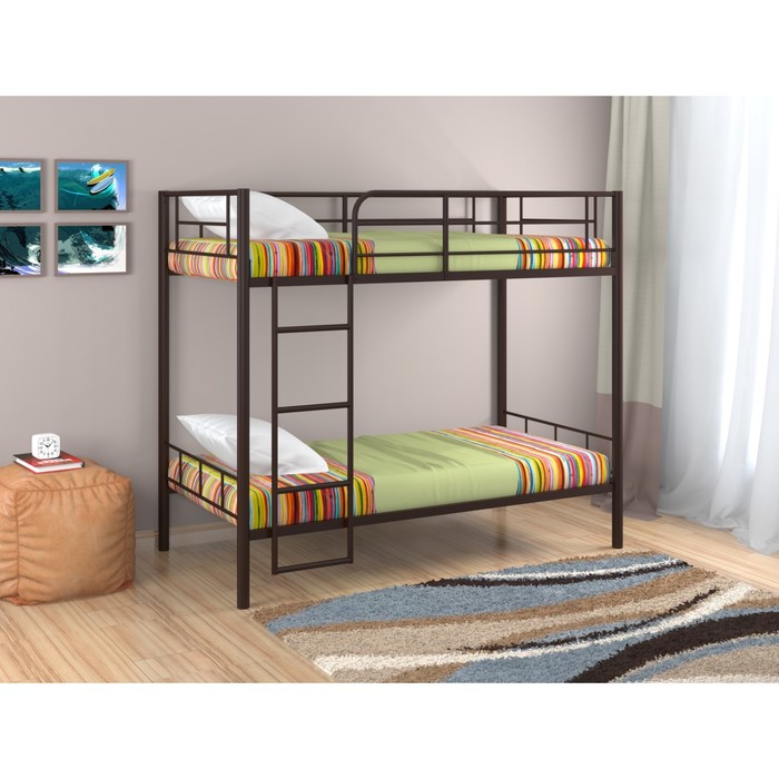 Двухъярусная кровать "Севилья 3", 2080х1060х1630 мм, цвет коричневый