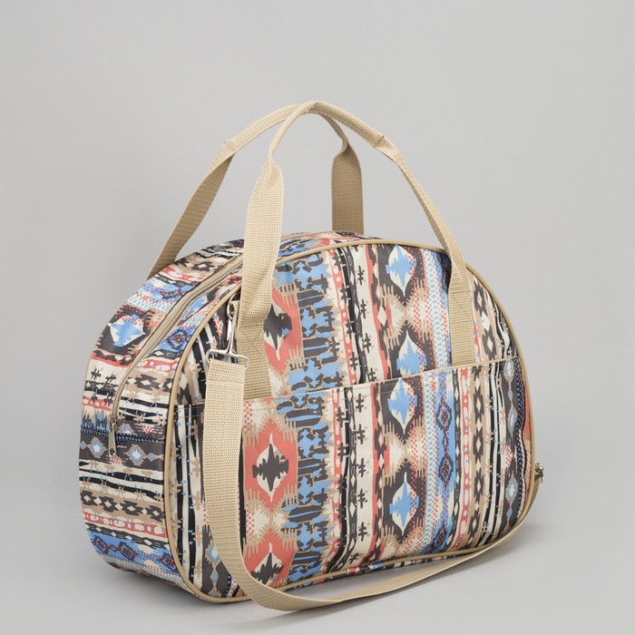 Сумка дорожная "Орнамент", отдел на молнии, наружный карман