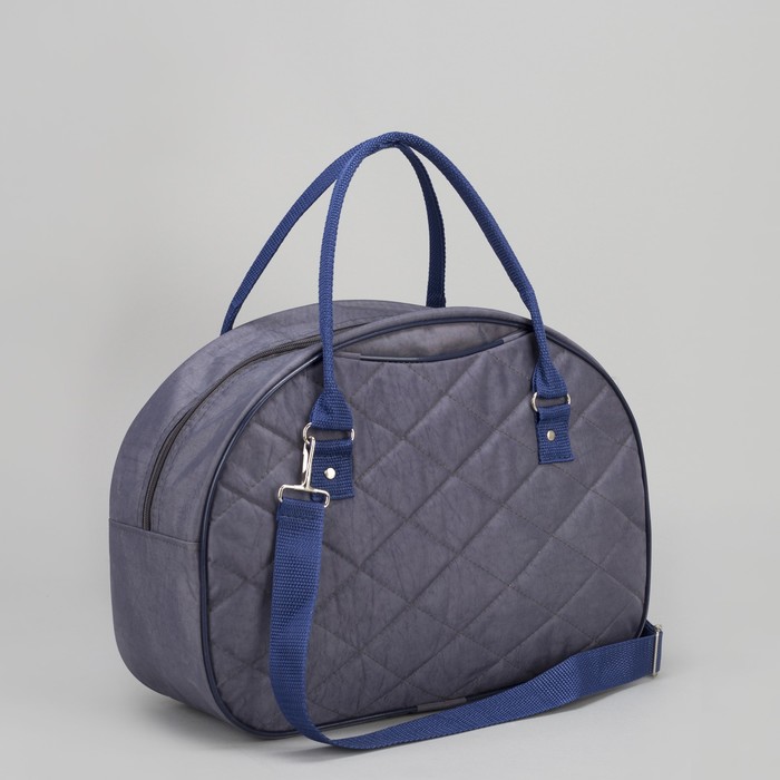 Сумка дорожная, отдел на молнии, наружный карман, цвет серый