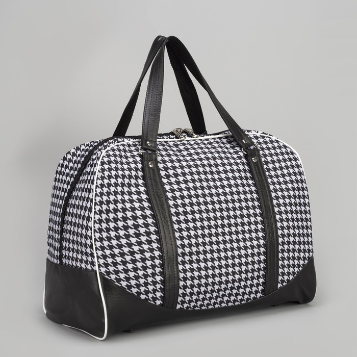 Сумка дорожная, отдел на молнии, цвет чёрный