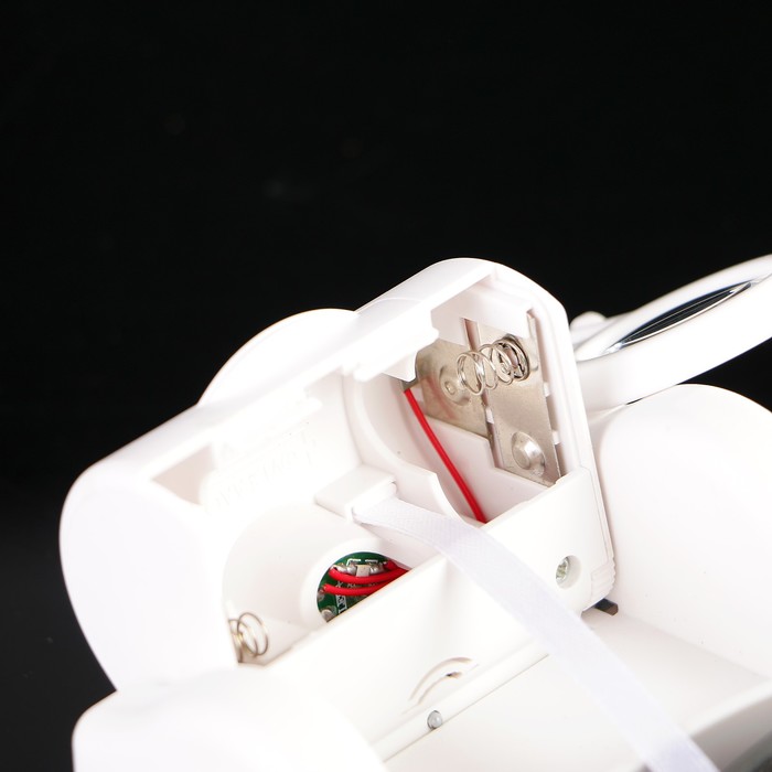 Лупа х3 d=2.5 см, налобная бинокулярная, LED 3 диода, 2 линзы 1.5х, 2х в комп, 3АА, 31х27 см