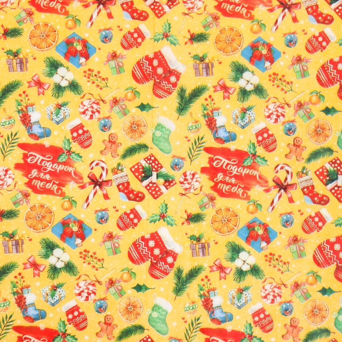 Бумага упаковочная тишью «Подарок для тебя», 50 х 66 см