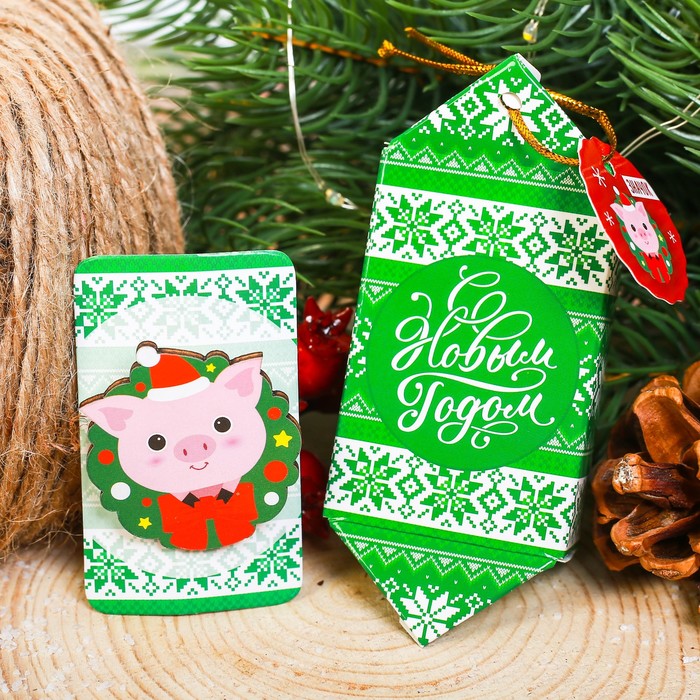 Новогодний значок "Поросёнок"