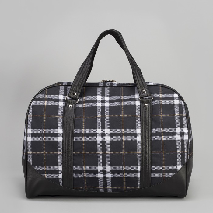 Сумка дорожная, отдел на молнии, цвет чёрный