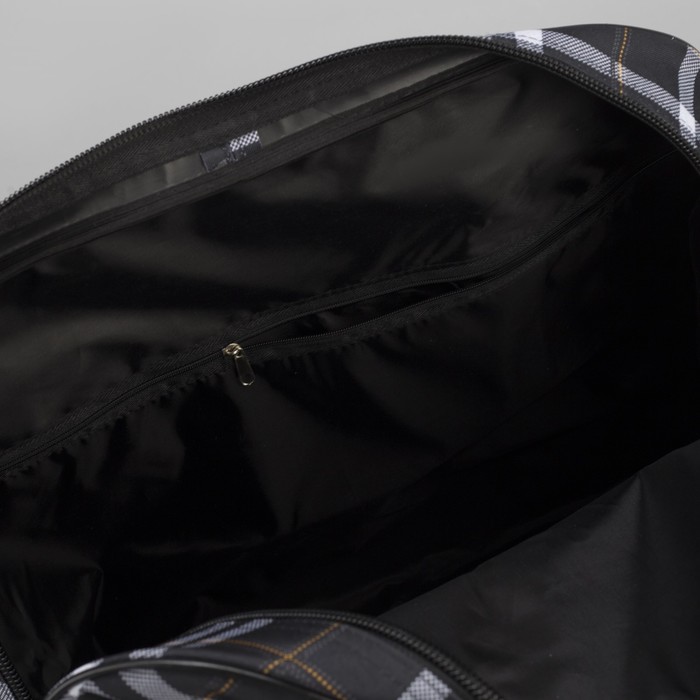 Сумка дорожная, отдел на молнии, цвет чёрный