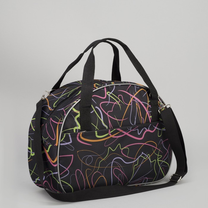 Сумка дорожная "Волны", отдел на молнии, наружный карман