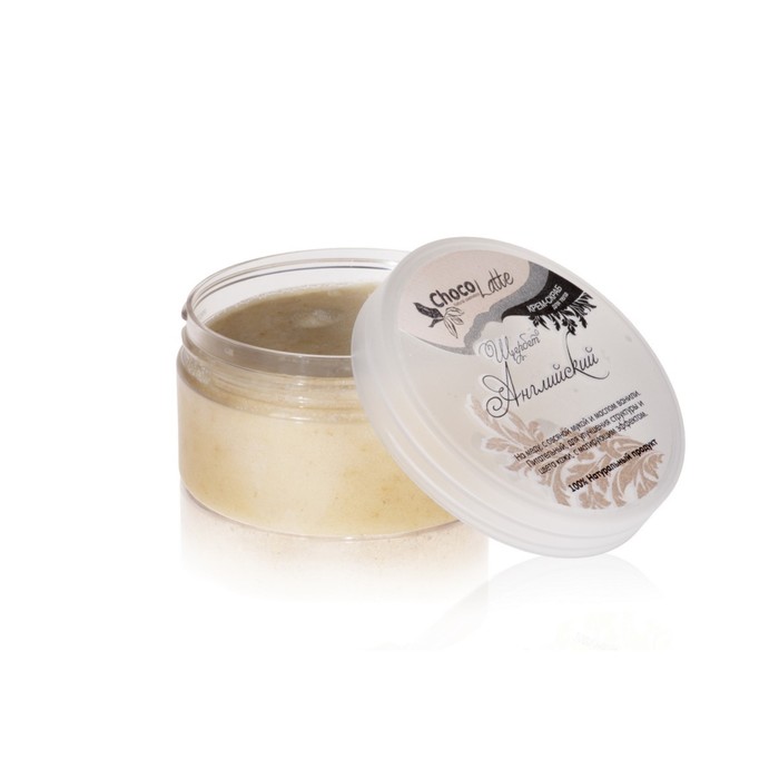 Скраб соляной для тела ChocoLatte Щербет "Английский" на меду с овсяной мукой и ванилью, 300   38845