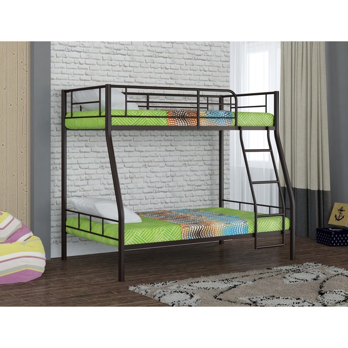 Двухъярусная кровать "Гранада 2", 2080х1360х1630 мм, цвет коричневый