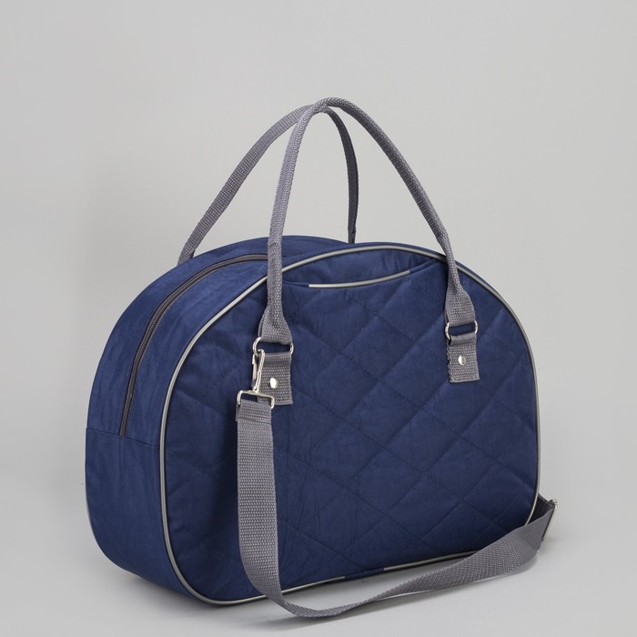 Сумка дорожная, отдел на молнии, наружный карман, цвет синий