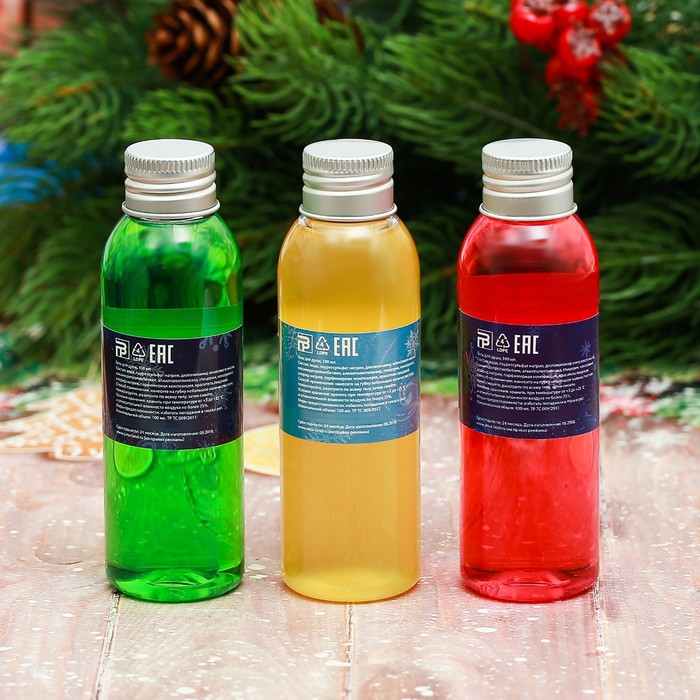 Гели для душа "С Новым годом!", 3 шт. по 100 мл