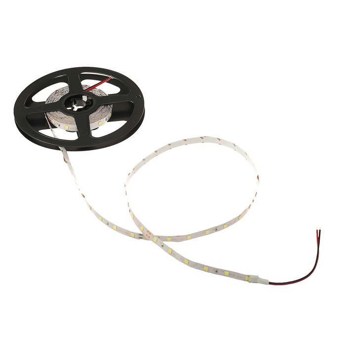 Светодиодная лента SMD2835, 5 м. IP20, 60LED, 6W/метр, 6-7 Lm/1 LED,24V DC, БЕЛЫЙ