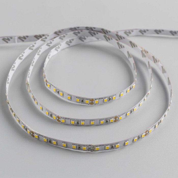 Светодиодная лента SMD2835, 5 м. IP20, 120LED, 12W/метр, 6-7 Lm/1 LED,24V DC,ТЕПЛО БЕЛЫЙ