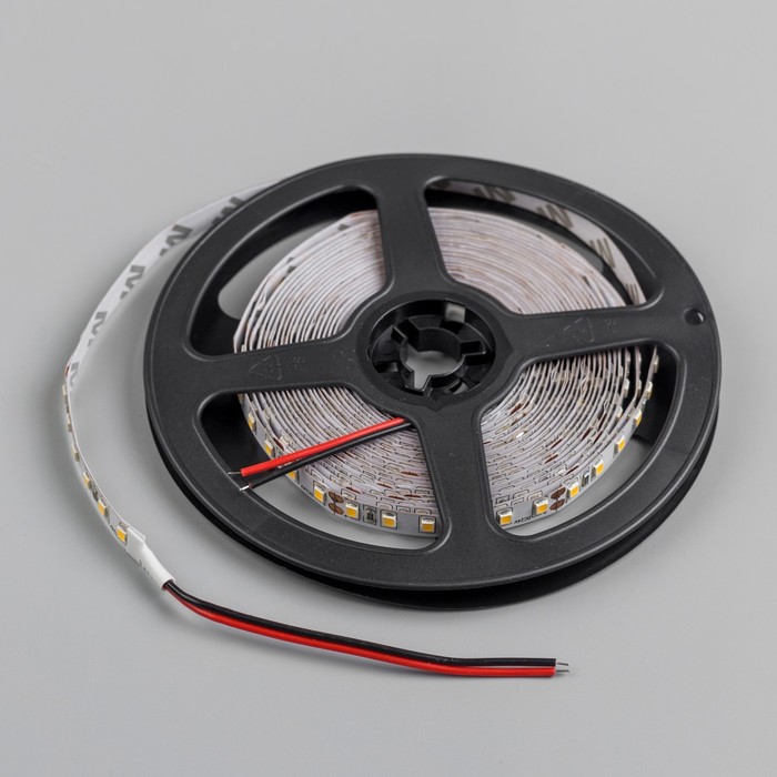 Светодиодная лента SMD2835, 5 м. IP20, 120LED, 12W/метр, 6-7 Lm/1 LED,24V DC,ТЕПЛО БЕЛЫЙ