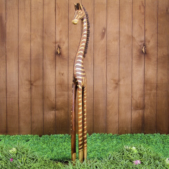 Сувенир дерево "Золотая зебра" 18х12х100 см