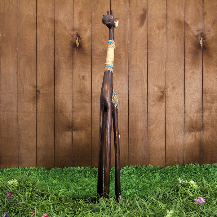 Сувенир дерево "Жираф тёмный" 17х10х80 см