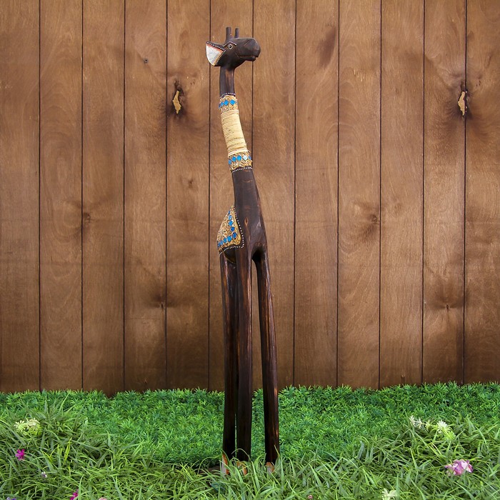 Сувенир дерево "Жираф тёмный" 17х10х80 см