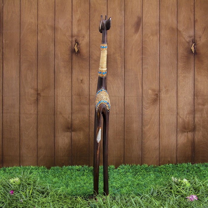 Сувенир дерево "Жираф тёмный" 17х10х80 см