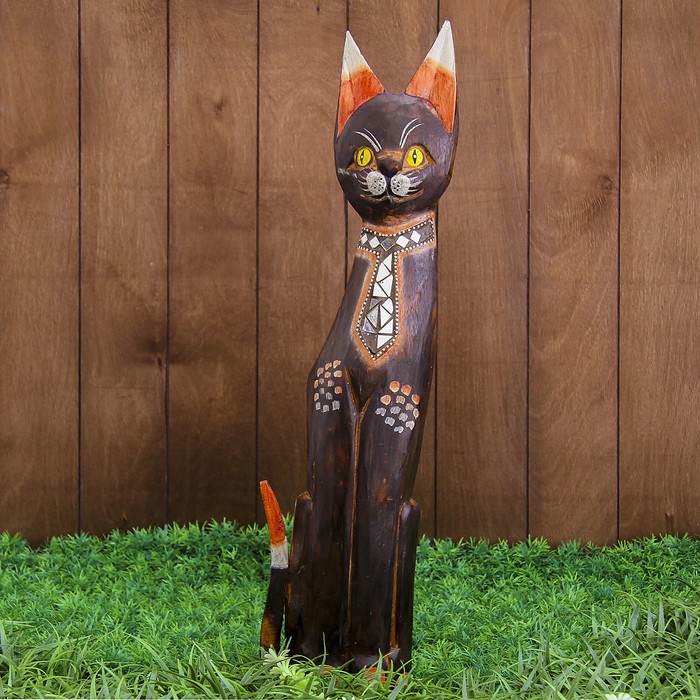 Сувенир дерево "Кошка с блестяшками" 14х6х60 см