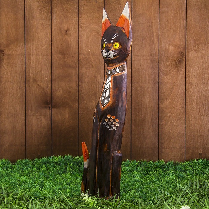 Сувенир дерево "Кошка с блестяшками" 14х6х60 см