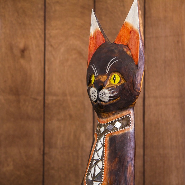 Сувенир дерево "Кошка с блестяшками" 14х6х60 см