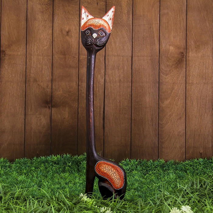 Сувенир дерево "Кошка длинная шея" 13х3х60 см