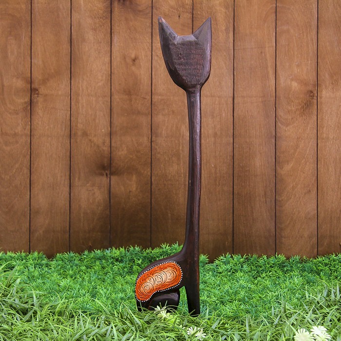 Сувенир дерево "Кошка длинная шея" 13х3х60 см