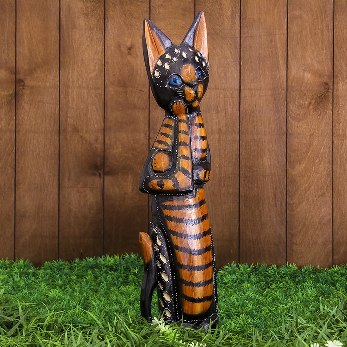 Сувенир дерево "Кошечка в ожидании чуда" 12,5х5,5х60 см