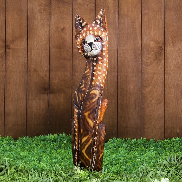 Сувенир дерево "Кошка сказка" 12,5х5,5х60 см