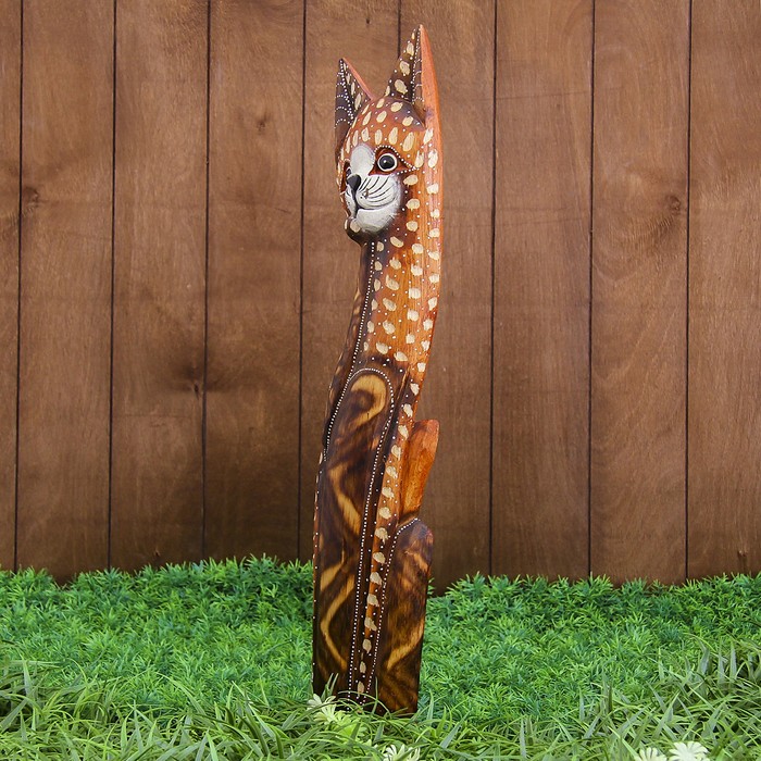 Сувенир дерево "Кошка сказка" 12,5х5,5х60 см