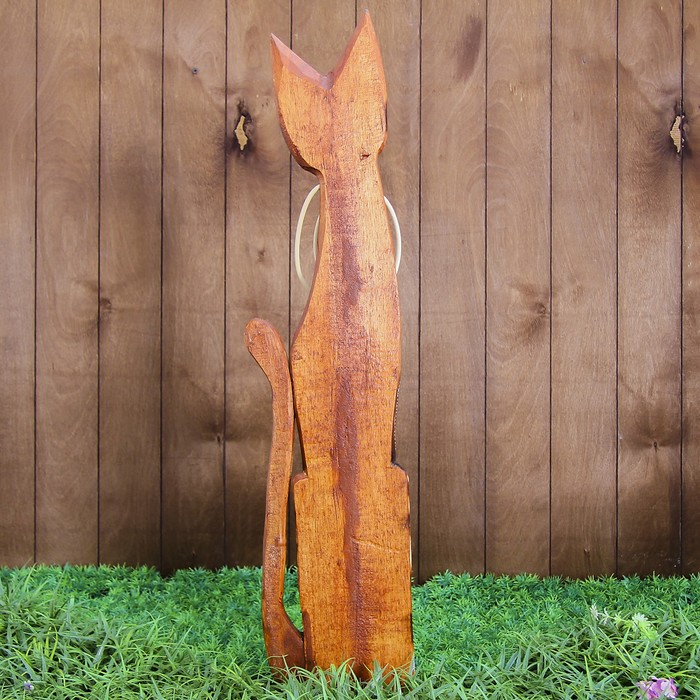 Сувенир дерево "Кошка с шариками" 14х6х80 см