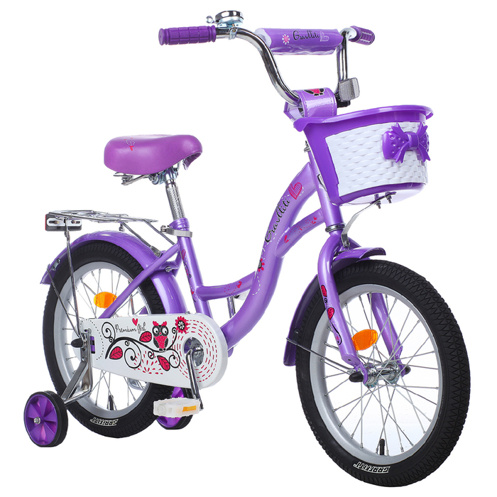 Велосипед 16" Graffiti Premium Girl RUS, цвет сиреневый