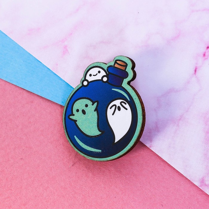 Значок флуоресцентный "Привидения"